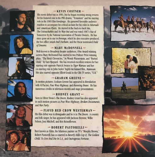 Imagen 3 de 4 de Dance With Wolves - Laser Disc - Kevin Costner