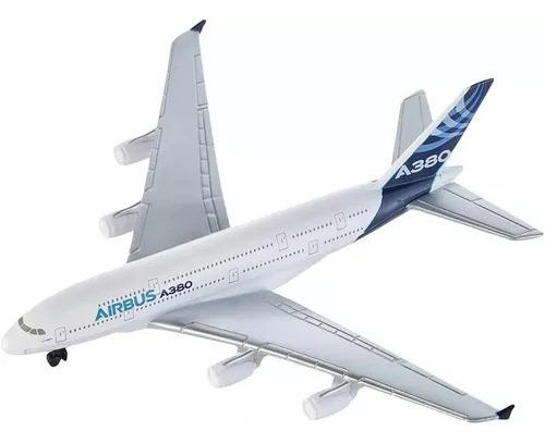 Avión Pasajero De Juguete Luz Y Sonido 2 Motores A380 40 Cm