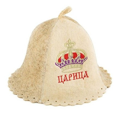 Sombrero De Sauna De Lana De Eden Ucrania Bordado En Tsarits