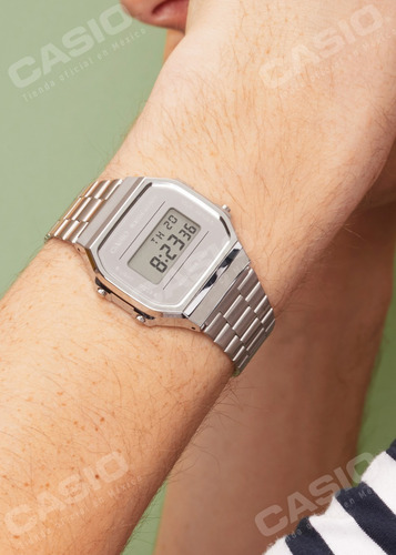 Imagen 4 de 5 de Reloj Casio Vintage Espejo A168wem-7vt