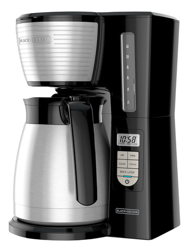 Cafetera De Filtro Blackdecker Cm2045b-1, 12 Tazas, Color Ne