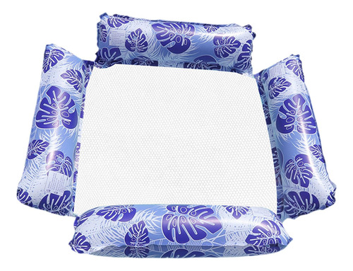 Hamaca Flotante Inflable Para Piscina, Azul Oscuro