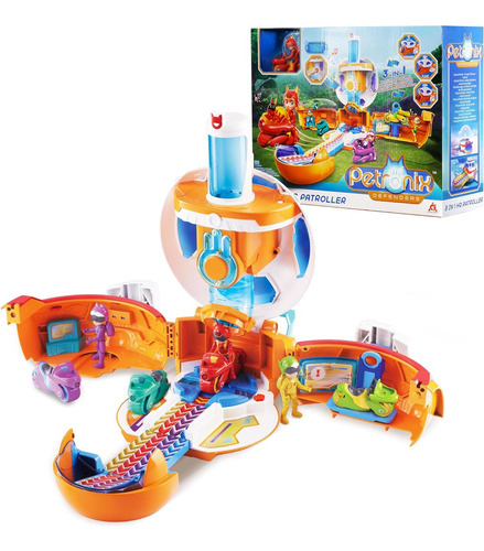 Petronix Defenders 3 En 1 Patrullero Hq Con Luz Y Sonido