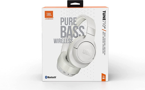 Fone De Ouvido Sem Fio Tune 710bt Bluetooth Branco Jbl