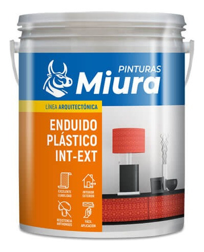 Enduido Plastico Int/ext Miura Blanco 1/2lts