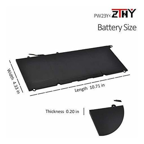 Zthy-batería Dell Xps 13 9360 P54g002