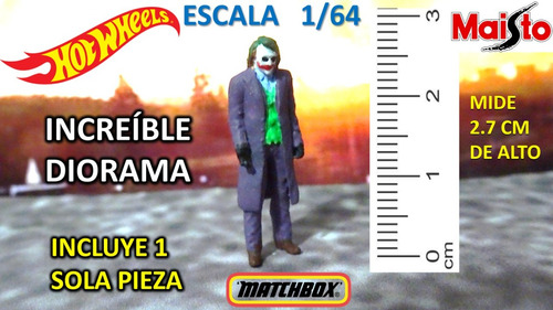 Increíble Figura 1:64 Joker Guasón Tipo American Diorama