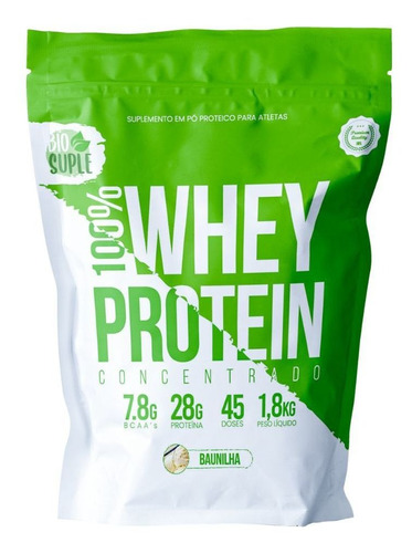  Whey Protein Concentrado 1,8kg Whey 3w 28g Proteina Sabor Baunilha