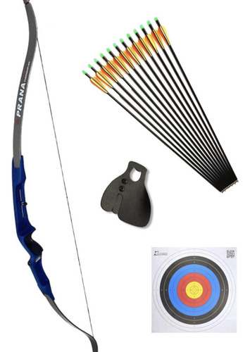 Combo Arco Gold Medal + 3 Flechas + Tab+ Blanco Para Tiro Ct Diestro