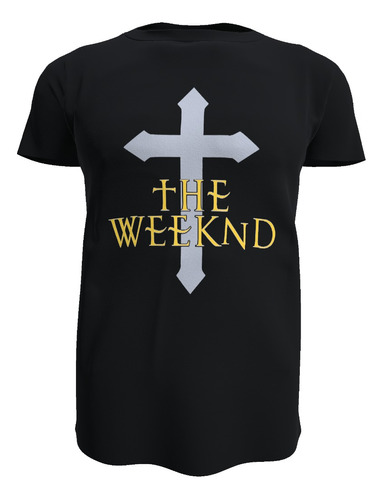 Polera The Weeknd, Logo Cruz 100% Algodon