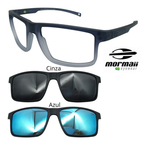 Oculos Mormaii 6127 Swap 5 Com 2 Clipons - Escolha As Cores