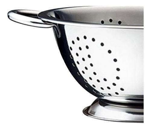 Escorredor De Massas Macarrão Inox Com Alças Cozinha 24cm