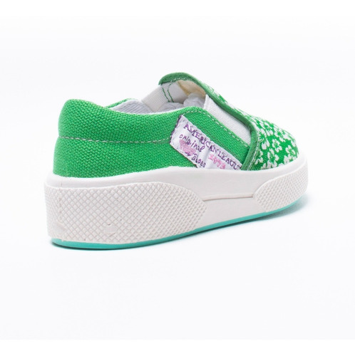 Imagen 3 de 8 de Zapatilla Pancha Flo Toy Verde (talle 20 Al 26) Art 3310fve