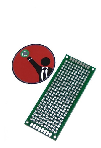 Placa de circuito universal de soldadura 5x7cm FR-4 2.54mm fibra vidrio PCB de una sola cara 
