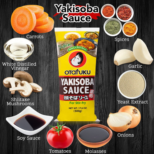 Otajoy Yakisoba Salsa 81.4 Onza Fry Noodles Sauce 1/2 Galón