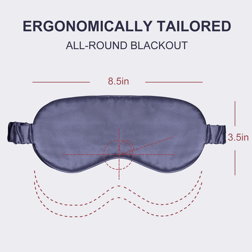Silk Sleep Mask Mask Mask Con Los Ojos Vendados Con Relleno
