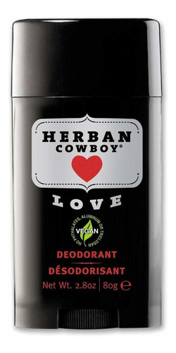 Herban Cowboy Desodorante De Mxima Proteccin, Love, 2.8 Onza