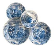 Comprar Juego Set Vajilla 20 Piezas Cena Inglesa Ceramica Oxford