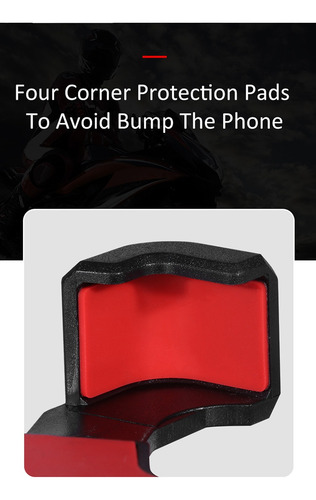 Imagen 7 de 10 de Soporte Porta Celular Motocicleta Bicicleta Base Smartphone
