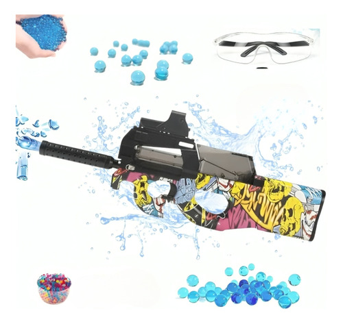 Ametralladora Automatica P90 Blaster Arma Juguete Hidrogel