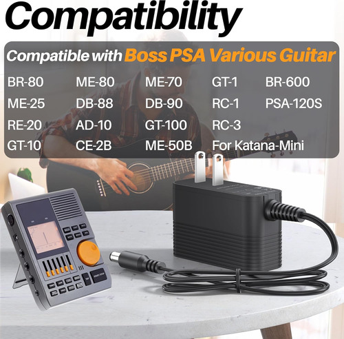 9v Power Supply For Boss Psa Guitar Pedal Dc 9v Power Cor...