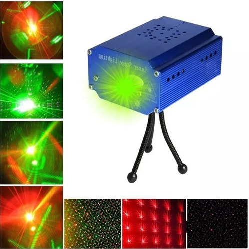 Laser Led Lluvia Multipunto Audioritmico Luces Dj Fiestas