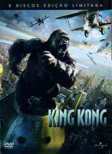 King Kong Dvd Duplo + Luva Novo Lacrado Dublado Original Dvd Filme Aventura Terror