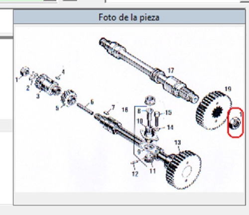 Tuerca Eje Auxiliar Camión Mack E6 Y E7