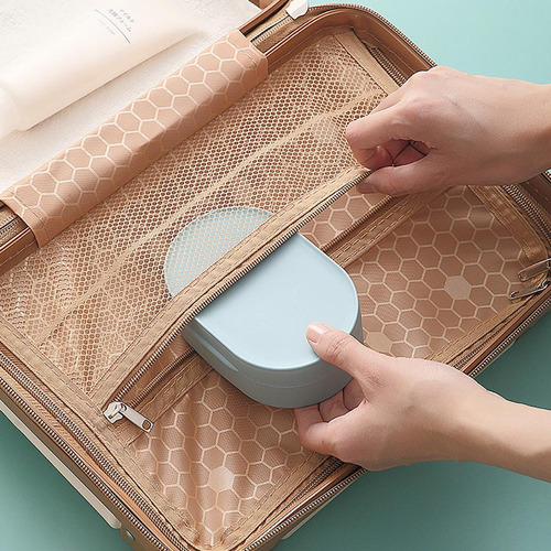 Funda De Jabón Travel Supplies Con Tapa Portátil