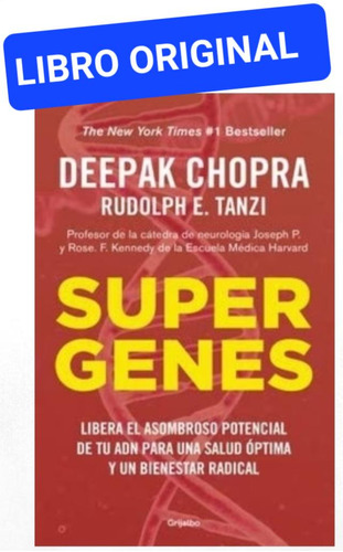 Supergenes Deepak Chopra ( Libro Nuevo Y Original )