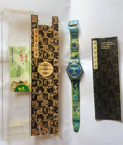 Relogio Swatch Swiss Access 100 Anos Seleção Italia Raro