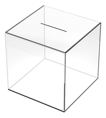 Caja De Dinero Transparente Cube Storage Con Forma De Alcanc