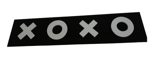 Cuadro Tipografico 3d Letras Relieve Xoxo - Negro 130 Cm