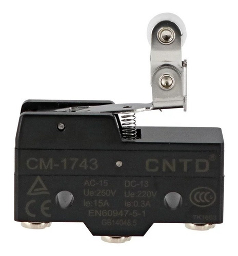 Cm-1743 Cntd Microswitch 1nc+1no Palanca Con Rodaja