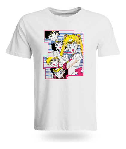 Camiseta Sailor Moon Unisex Adultos Serie De Cómic