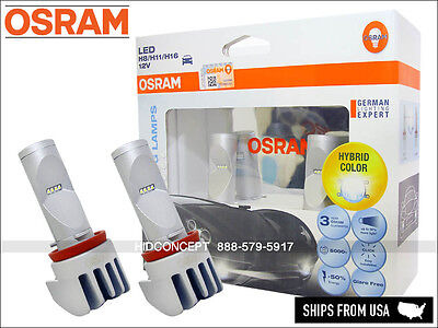 Osram H8 H11 H16 Led Hybrid Color Fog Light Bulbs 65219cw 