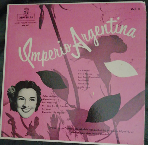 Imperio Argentina Jotas Antiguas Etc   Disco Vinilo Musica