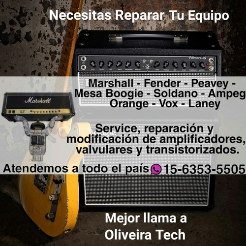 Imagen 4 de 5 de Reparación Service Amplificadores Marshall Fender Peavey