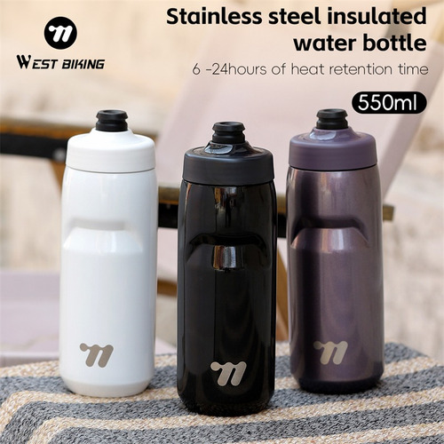 Botella De Agua Para Bicicleta Con Aislamiento De Acero Inox