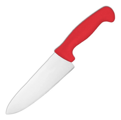 Cuchillo Chef 8 Pulgadas Buffetware Acero Inoxidable Color Rojo