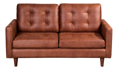 Sofa Napoles 2 Cuerpo Cuero Kentucky - Latam Home