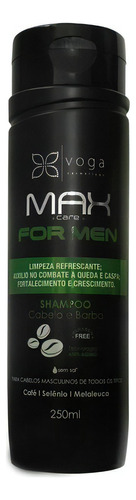  Shampoo Voga Max Care For Men Cabelo E Barba 250ml