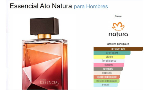 Essencial Ato 100ml Lanzamiento Natura Hombre Edp - Sibia Vo