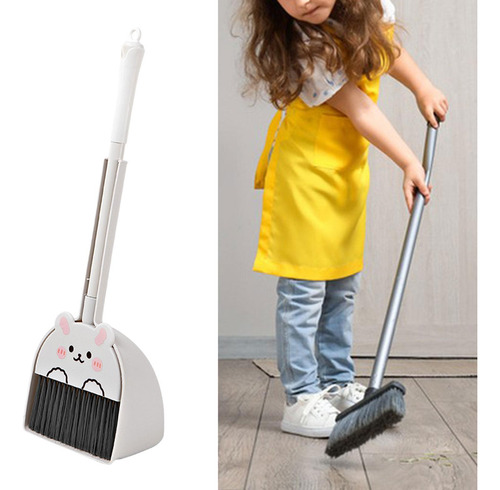 Mini Escoba Con Recogedor, Juego De Limpieza De Casa Conejo