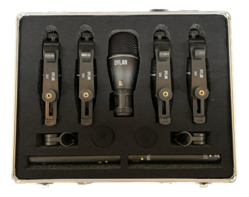 Kit Microfone Bateria Dylan Dd-7 Com Case