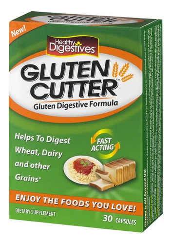 Glutten Cutter Auxilia Na Digestão Do Gluten - 30 Caps Eua Sabor Val:05/25