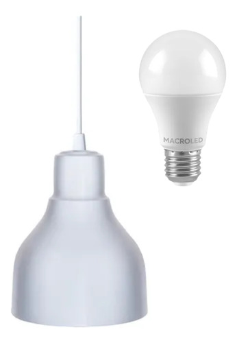 Colgante Techo Lampara Moderna Vintage + Foco Led Incluido Blanco