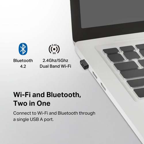 Adaptador Usb Bluetooth Wifi 2 En 1 Tp-link Archer T2ub Nano