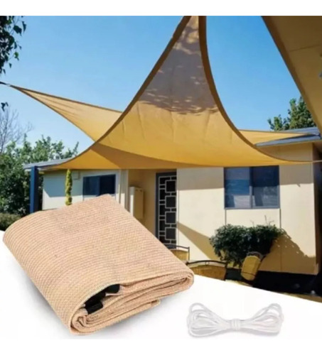 Toldo Sombreadora Vela Carpa Lona Triangular 3x3x3