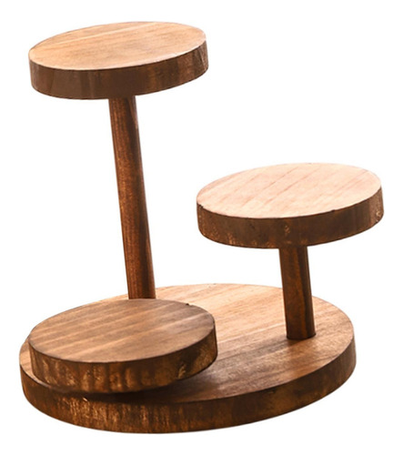 D Soporte De Madera For Tartas, Redondo, For Cupcakes, 18 X